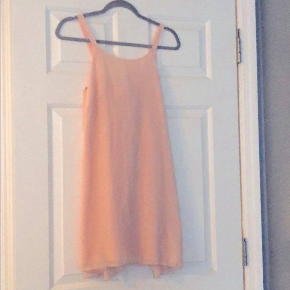 Pink slip dress